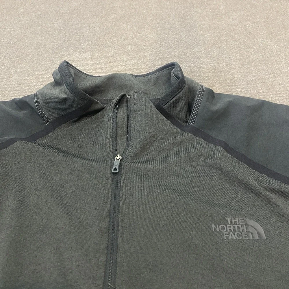 The North Face‎ Shirt Mens XL Black Gray FlashDry-XD Quarter Zip Pullover Top